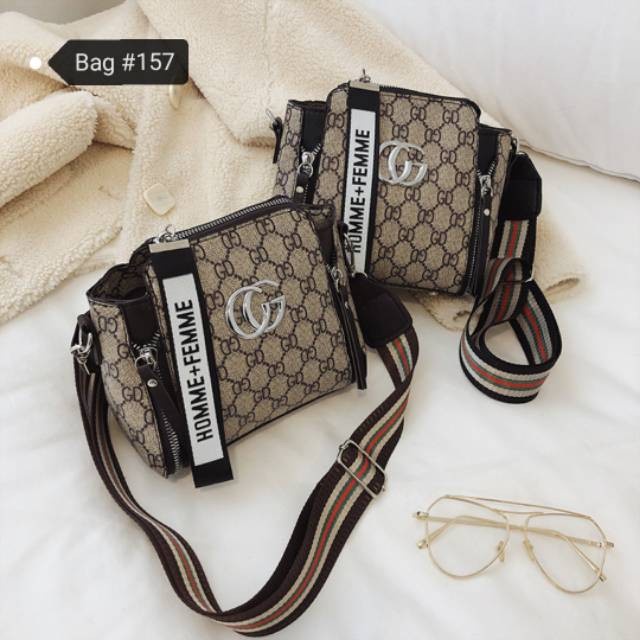 DISKON SPESIAL TAS WANITA TALI LEBAR #157 IMPORT BAG TAS MURAH WANITA TERBARU