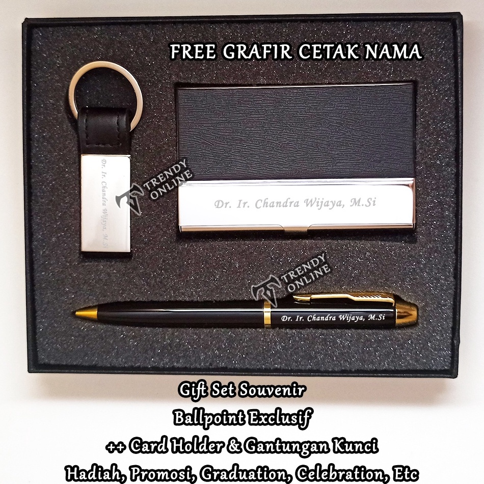 

Buruan Beli.. Gift set Souvenir Ballpoint, Promosi, Hadiah, Pulpen Giftset Exclusif Card Holder dan Gantungan Kunci 61