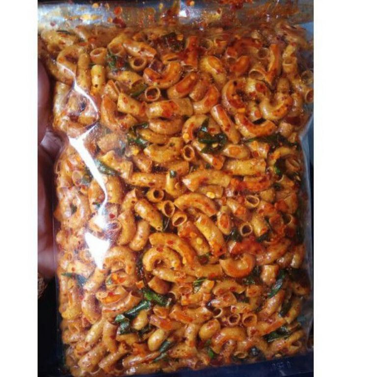 

12.12 Terlaris Makaroni bantat kriuk Extra pedas daun jeruk isi 1 kg promo murah