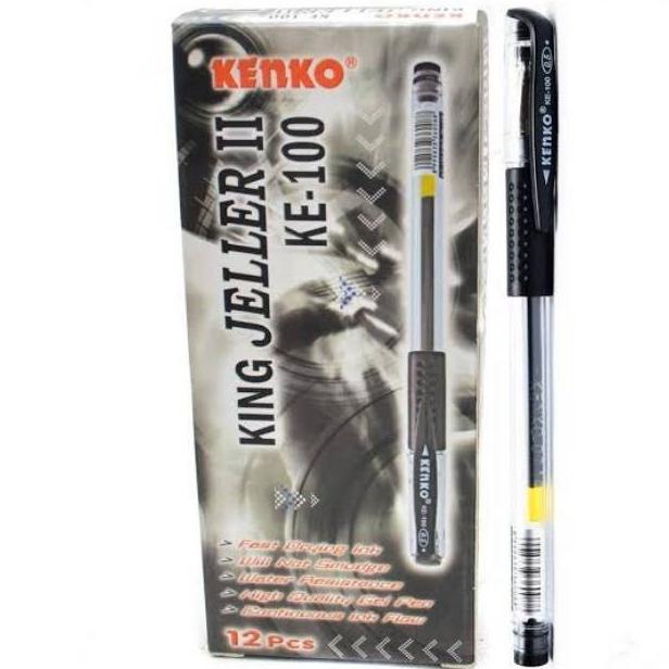 

TBMO GEL PEN KENKO HITAM KE-100 ISI 12 / BOLPEN GEL