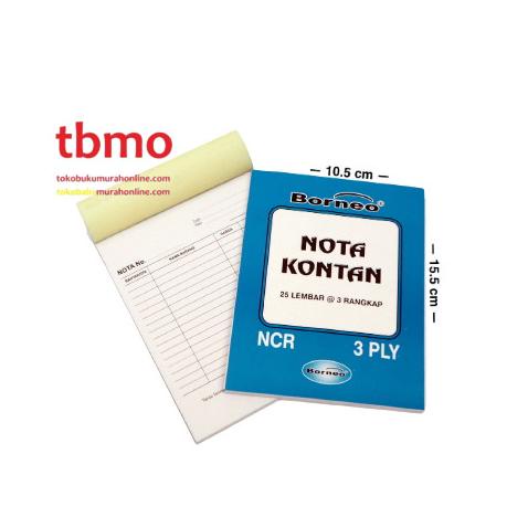 

TBMO NOTA NCR K3 BORNEO / NOTA KONTAN KECIL 3PLY BORNEO