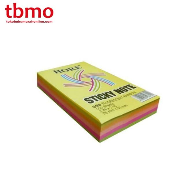 

TBMO STICKY NOTE FLUORENCENT 76X50MM RAINBOW 656 POP 1