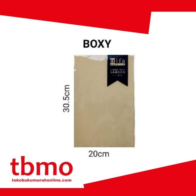 

TBMO SAMPUL COKLAT SS BOXY POLOS ALFA PREMIUM - PARAMA / SAMPUL BUKU T