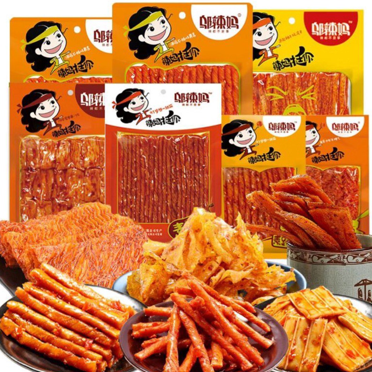 

Ready Stok (HALAL) 邬辣妈 酒鬼豆筋 香辣味 辣条 Wulama Latiao Spicy Tofu