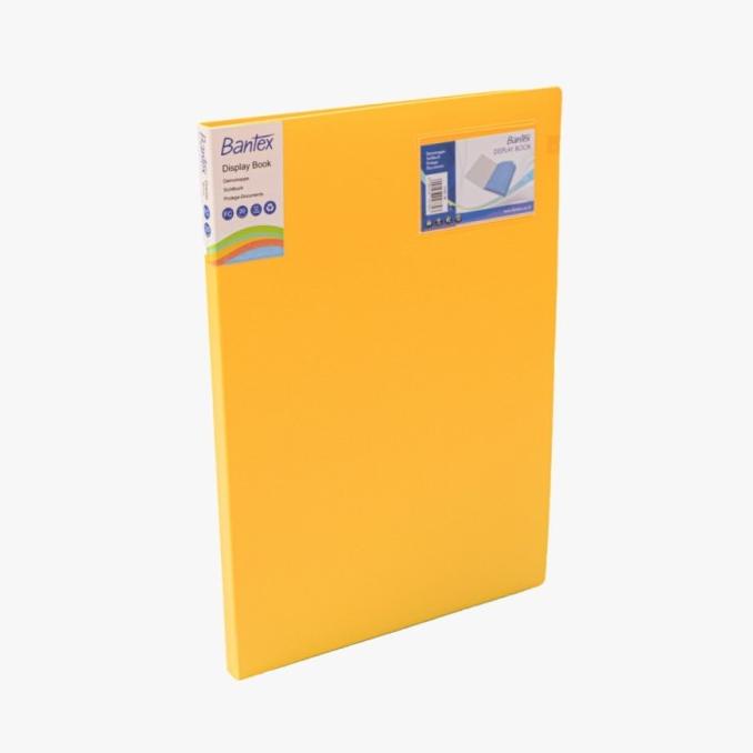 

BANTEX PP DISPLAY BOOK FC 20 POCKETS FREESIA YELLOW 3183 36