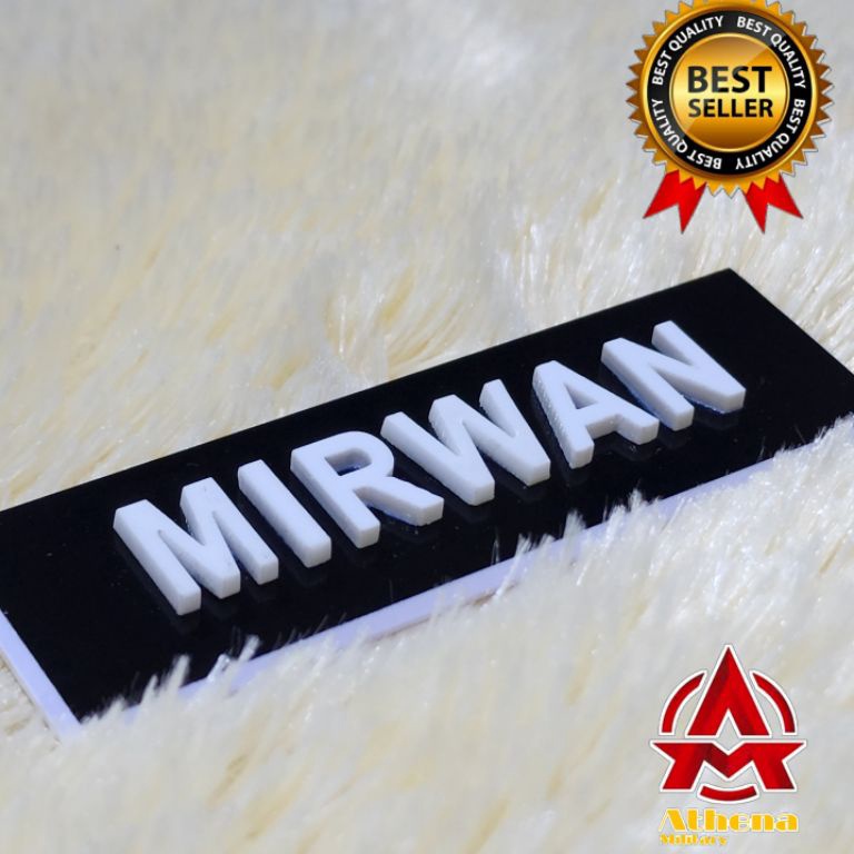 

Miliki Name Tag Timbul | Papan Nama Timbul ( max 8 huruf ) 95