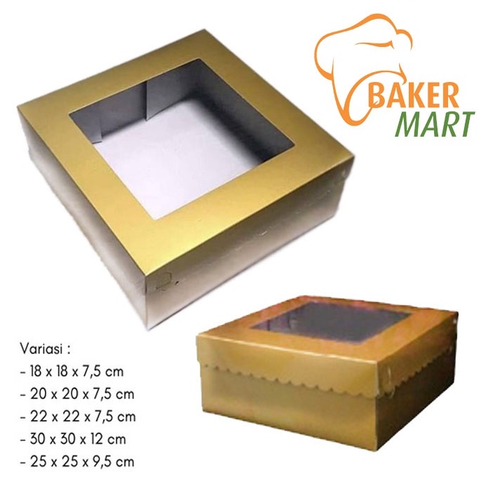 

Murah.. Kotak Emas / Box Emas Uk18x18x7,5Cm /20x20x7,5Cm /22x22x7,5Cm /25x25x9,5Cm /28x28x9,5Cm /30x30x10Cm ISI 5 Pcs ZQ9
