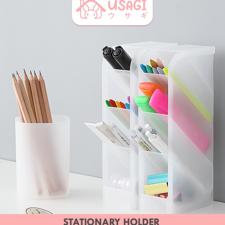 

Harga Termurah.. Usagi Official - Stationary Holder Kotak Tempat Alat Tulis Pensil / Rak Kosmetik Stand Organiser / Tempat Pulpen Bulat / Wadah Pensil Pena / Tempat Kuas Kosmetik / Tempat Spidol 33