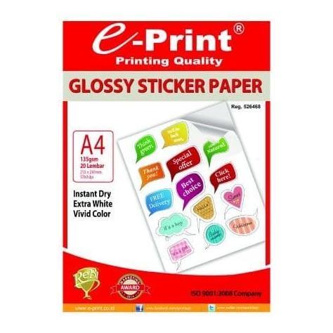 

PAPER / PAPER PHOTO STICKER A4/20 135GR E-PRINT