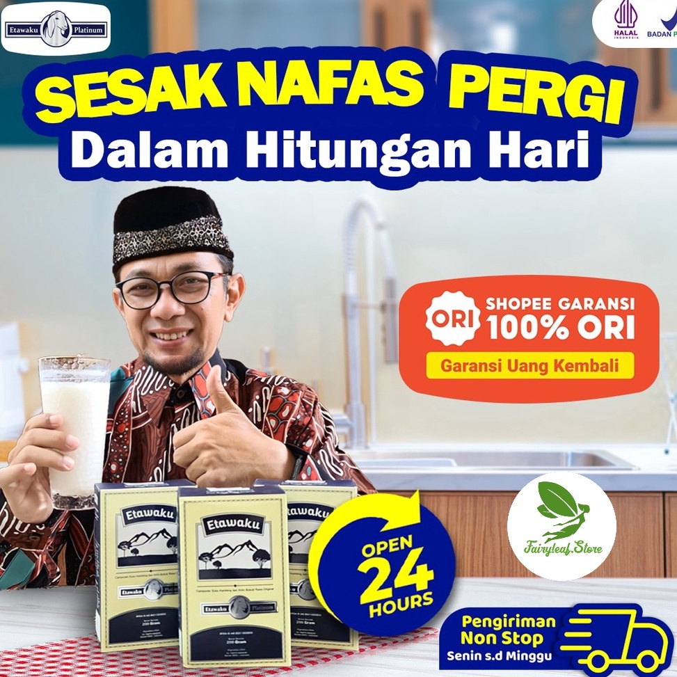 

ORIGINAL% Etawaku Platinum - Susu Kambing Segar Etawa Provit Bubuk Krimer Nabati Atasi Masalah Pernafasan Asma Tingkatkan Daya Tahan & Imunitas Tubuh Jaga Kesehatan dan Kepadatan Tulang Lancarkan System Pencernaan