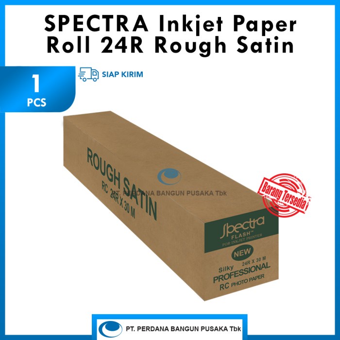 

Terlaris Spectra Flash Inkjet Paper Roll 24R Rough Satin