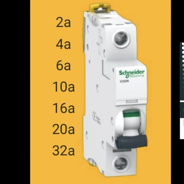 Terlaris Mcb Schneider 6A 10A 16A 20A/Mcb /Sekring/Listrik/Kabel/Sneider Murah