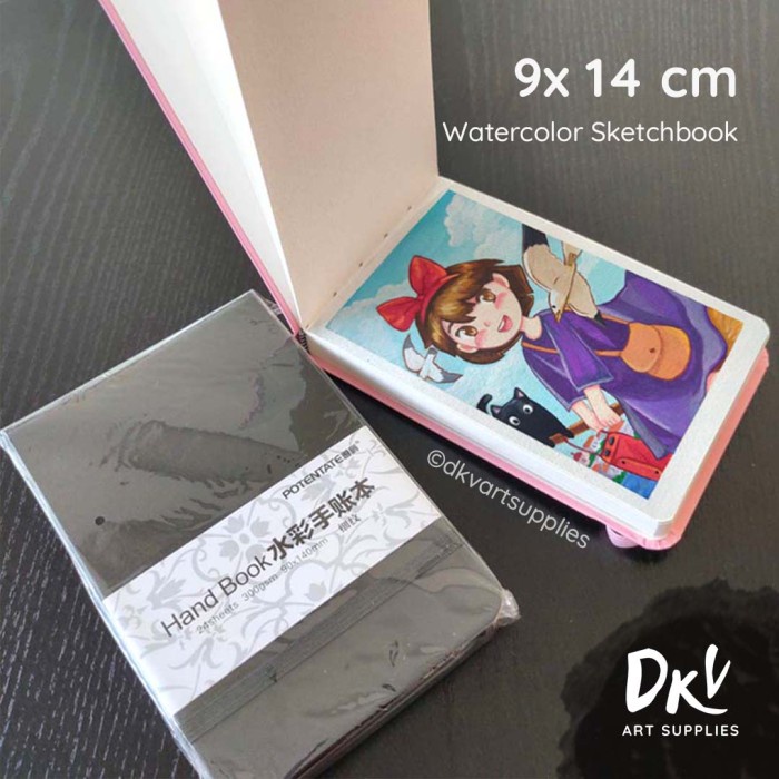 

Terlaris Watercolor Sketchbook Potentate Mini 9X14Cm Handbook Buku Sketsa