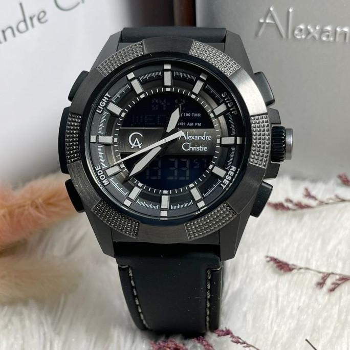 Jam Tangan Pria Alexandre Christie Ac 9374 / Ac9374 Full Black Flyzzy.Store