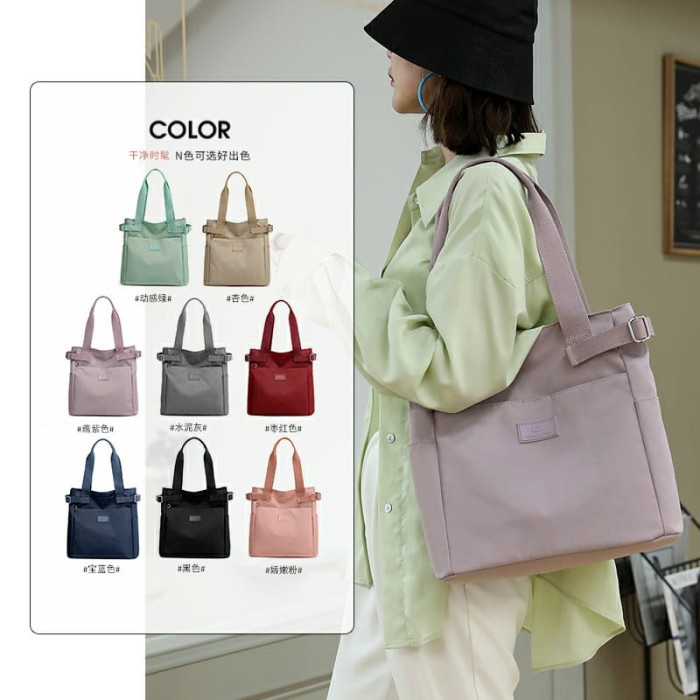 HOT SALE TAS ORIGINAL - TAS BAHU WANITA COLORFUL FOX 0441 TAS NILON WATERPROOF TERLARIS