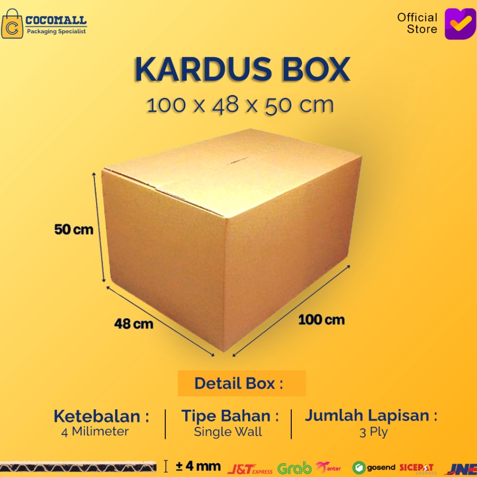 

Model baru Kardus Karton Box 100x48x50 CM Kotak Dus Packing Pindahan Jumbo Polos VJJ