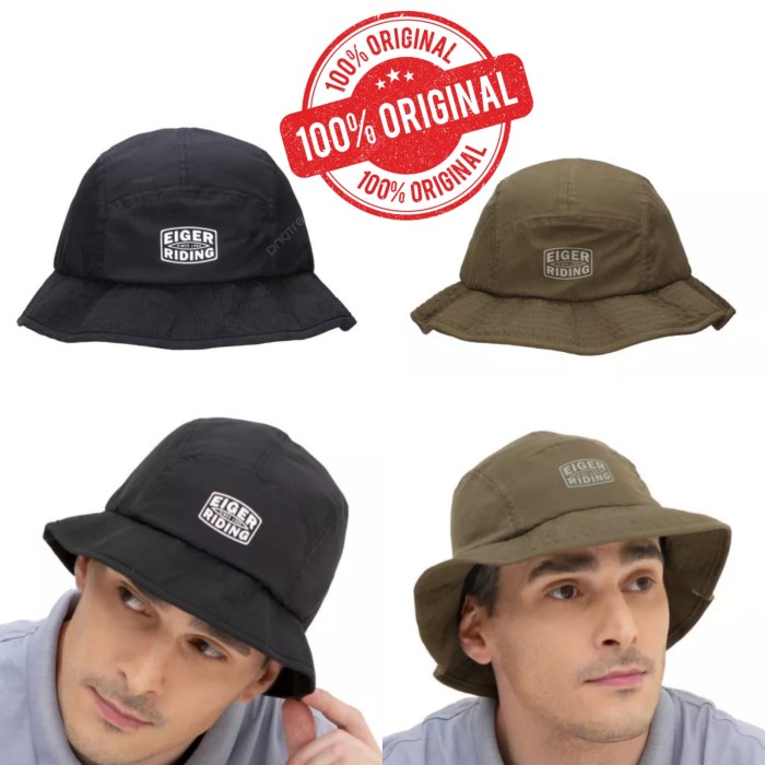 TOPI RIMBA BUCKET HAT CAMPING PICNIC ORIGINAL EIGER BENNA RIDING new