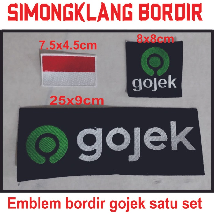 Terlaris Emblem/Logo Bordir Gojek