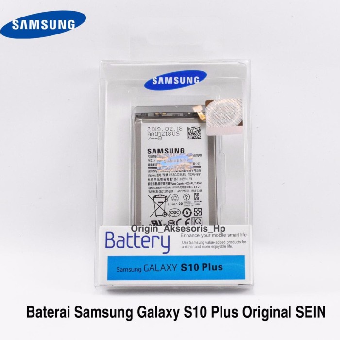 Battery Baterai Samsung Galaxy S10+ S10 Plus Original SEIN 100% Batre