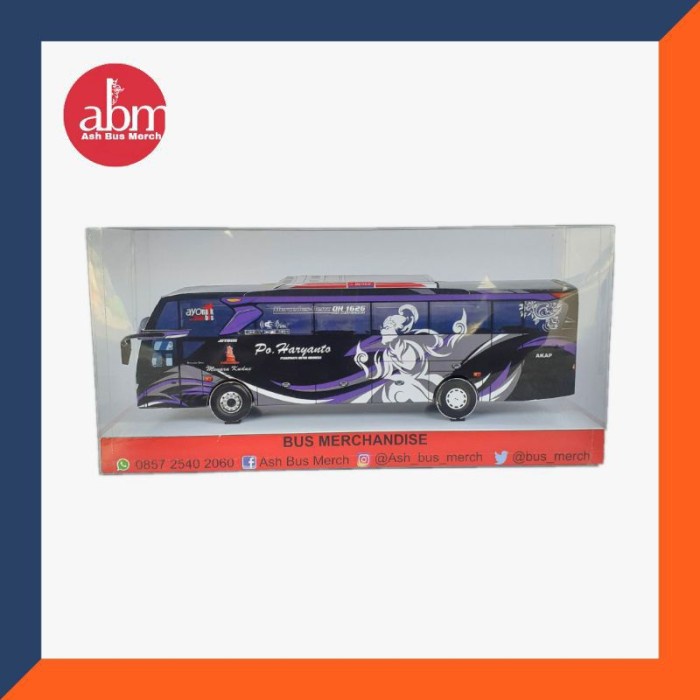 HOT SALE MINIATUR BUS WAYANG HARYANTO BIS HARYANTO PO. TERLARIS