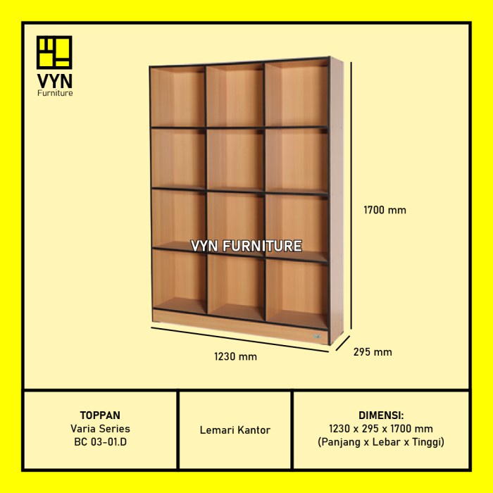 

Lemari Buku/Lemari Kantor Toppan Varia Bc 03-01.D