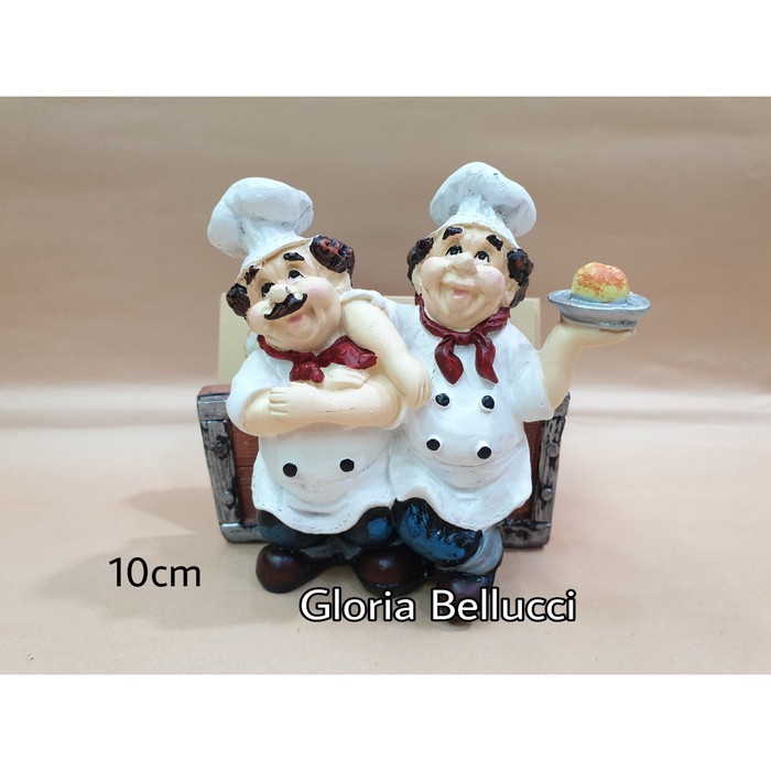 

Patung Pajangan Koki Roti Tempat Kartu Nama Chef