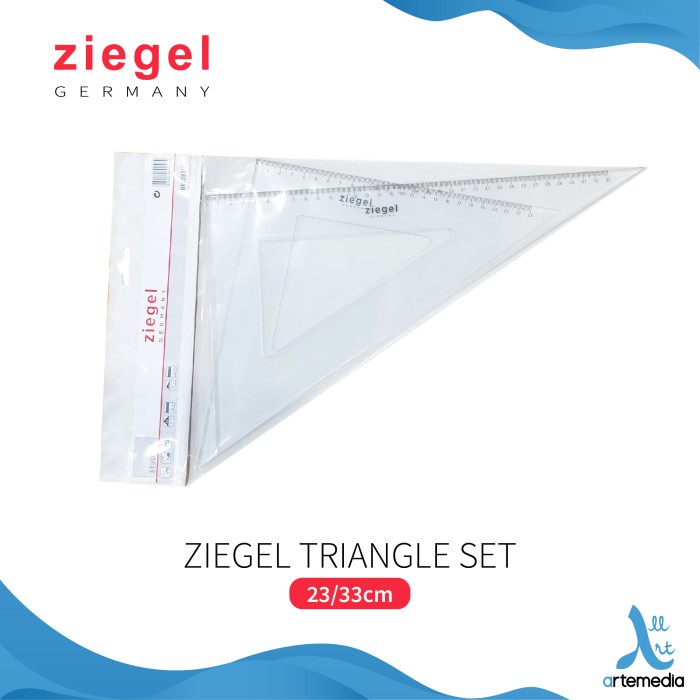 

Terlaris Penggaris Ziegel 23/33Cm Triangle Ruler Set