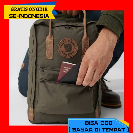 Tas Ransel Pria Haoshuai 3397 Anti Air Bahan Dolby Lotto Coated Leather Bakcpack K4N Ken Medium - Ra