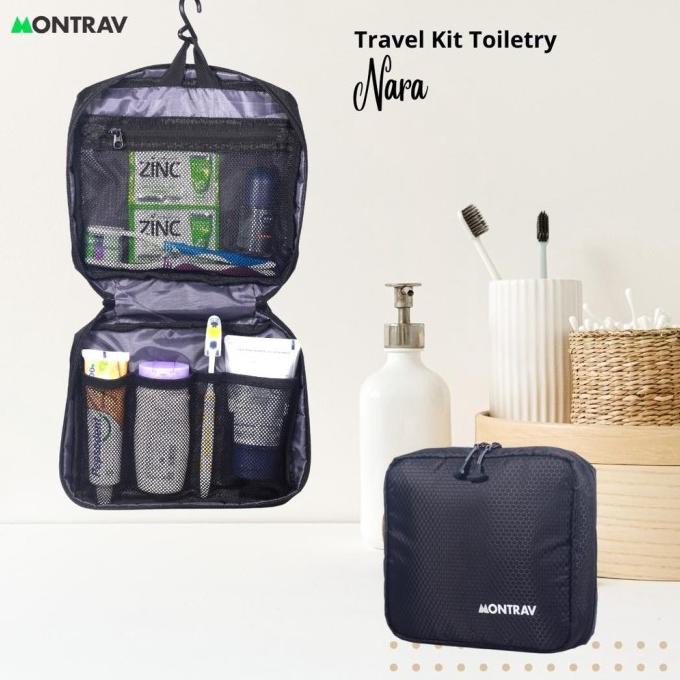 MONTRAV - Tempat Sabun travel - Tas Alat Mandi Traveling - Nara