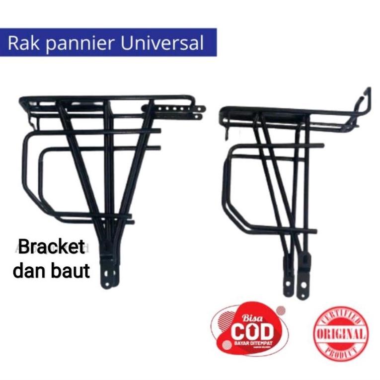 Grosir Rak Panier/Rak Pannier Touring Sepeda Bagasi Depan Belakang Boncengan Sepeda Gunung Wxs