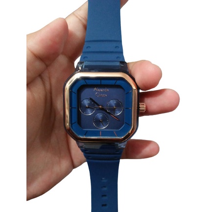 MUST HAVE ALEXANDRE CHRISTIE AC 2811 AC2811 WANITA FULL BLUE RUBBER ORIGINAL TERMURAH