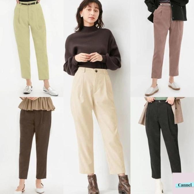 Corduroy Tapered Pants by GU Uniql* - Celana Panjang Wanita