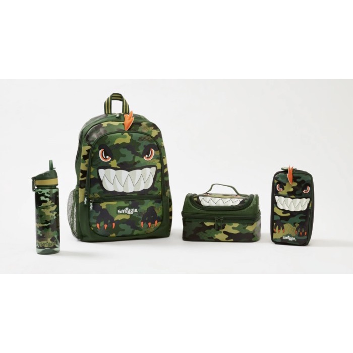 Smiggle Set Backpack Budz Lunchbox Dino Botol Tas Anak Kado Original new
