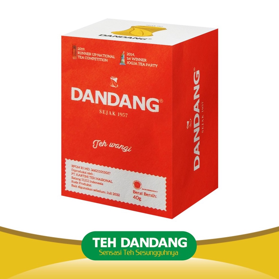 

❤[PROMO ⚡ALE!!!]❤ Teh Dandang Merah 40gr - Teh Tubruk - 1 Slop isi 10 Box 40gr