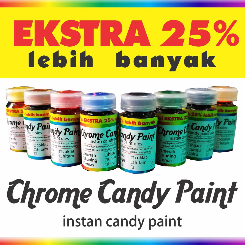 

Diskon Bulan Ini Pewarna Logam Chrome Candy Paint Instan