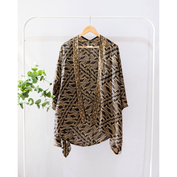 Outer Batik Viscose Parang Wanita Cardigan Luaran Batik Jumbo Wanita