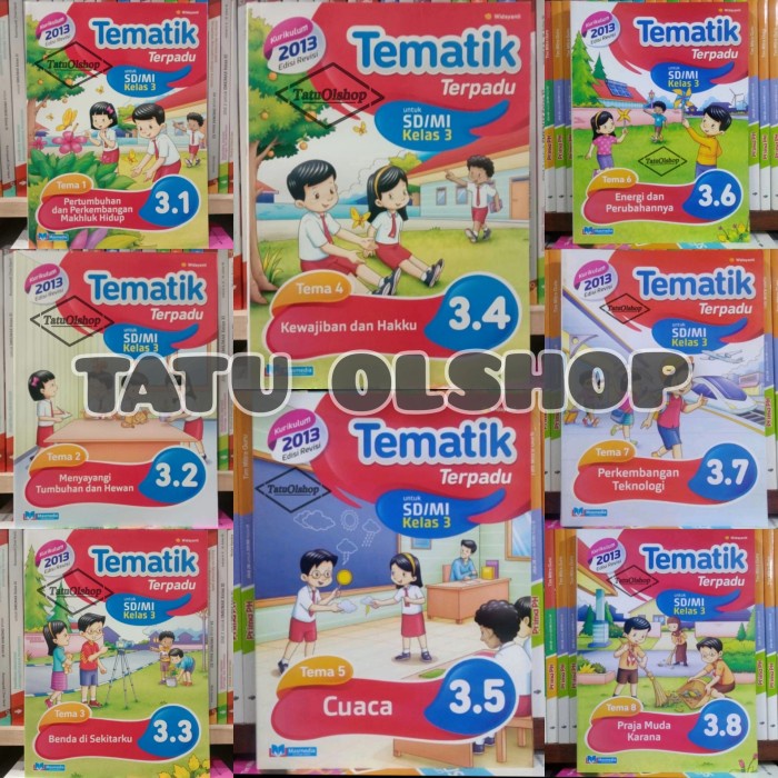DISKON SPESIAL BUKU TEMATIK TERPADU MASMEDIA SD KELAS 3 TEMA 1 2 3 4 5 6 7 8 REVISI TERLARIS
