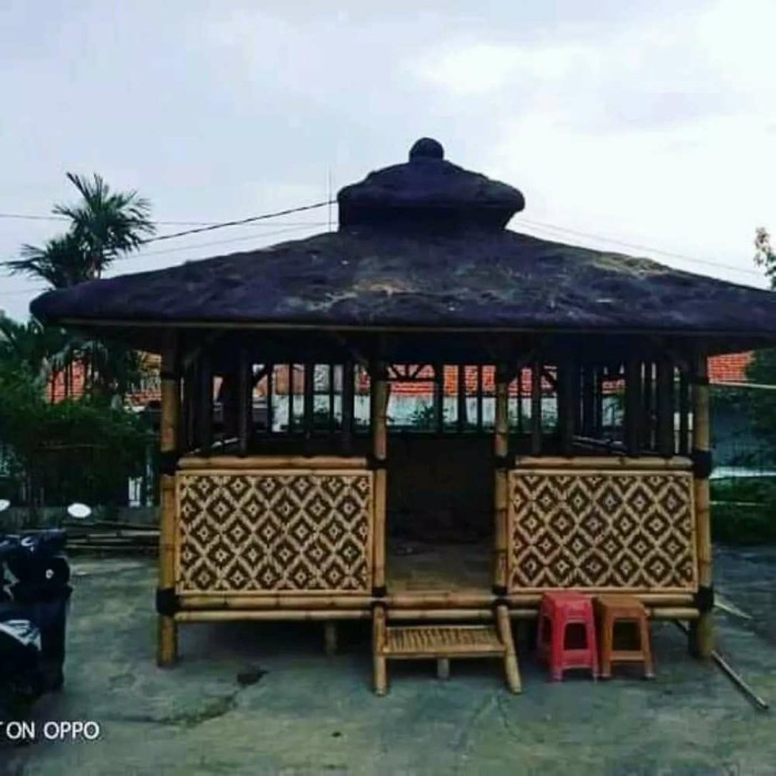 MUST HAVE SAUNG BAMBU / GUBUK BAMBU TERMURAH