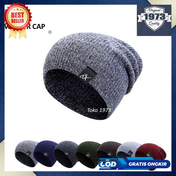 Kupluk Pria Distro Dewasa Keren Polos Topi Beanie Hat Pria Wanita Klupuk Knitted Winter Kupluk Musim