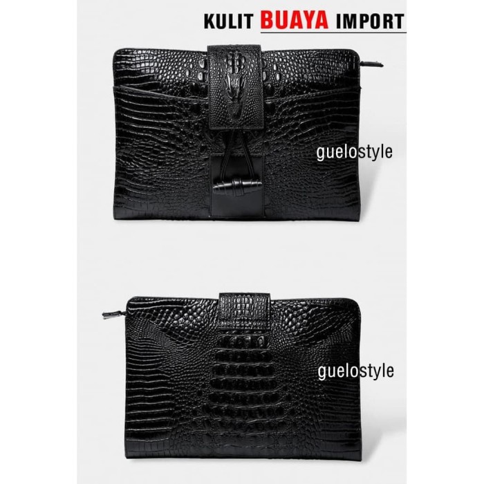 Clutch Handbag Hand Bag Tas Pria Kulit - Buaya Keren