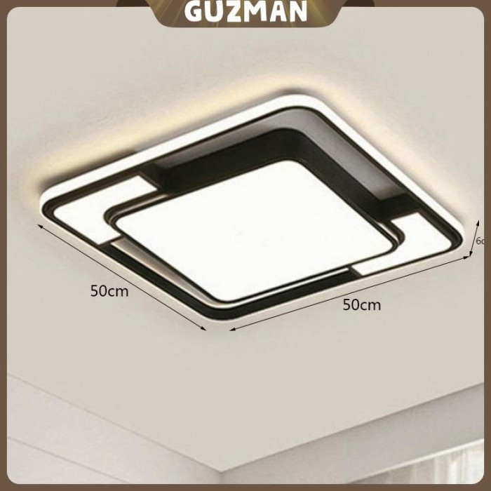 DISKON SPESIAL GUZMAN LAMPU PLAFON LED 3 WARNA BENTUK PERSEGI GAYA NORDIC MINIMALIS TERLARIS