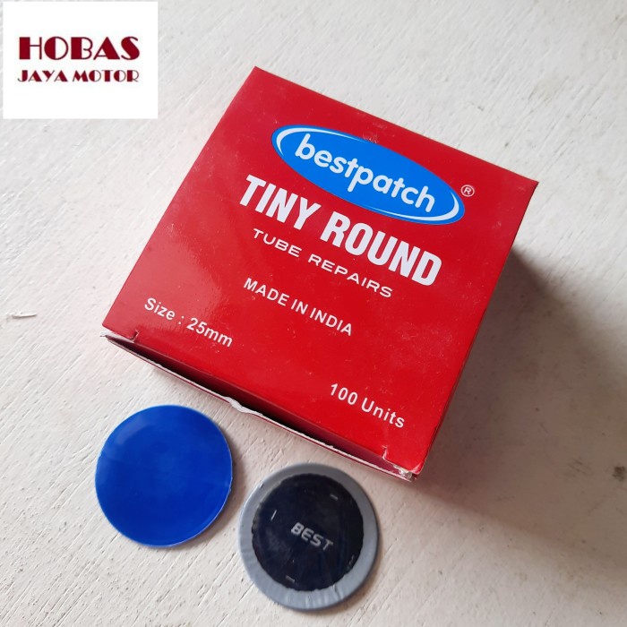 Tiptop Tambal Ban Bestpatch Tiny Round isi 100 Pcs