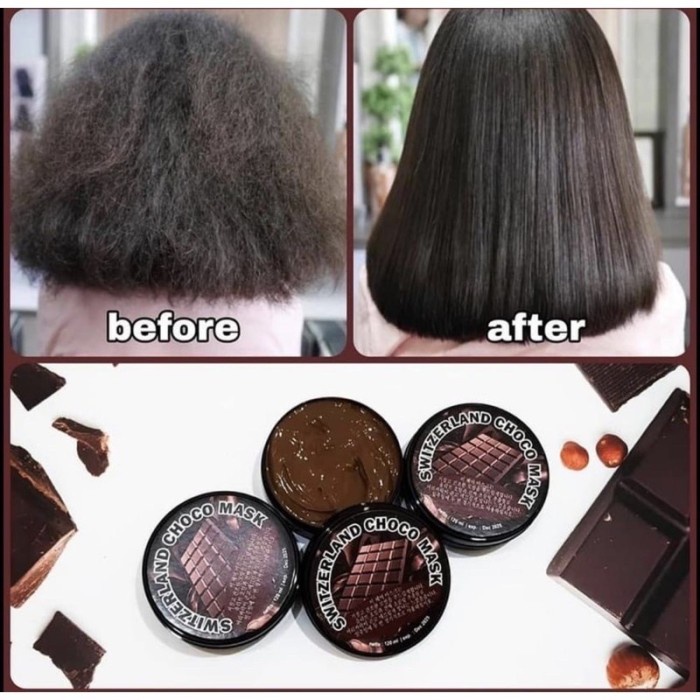 Terlaris Masker Rambut Coklat Korea Smoothing Keratin Meluruskan Pelurus Rambut