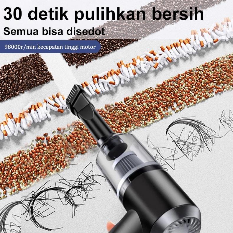 Terkini Amazefan Vacum Cleaner Portable Alat Penyedot Debu Mobil Mini Wireless Vacuum Cleaner Lantai