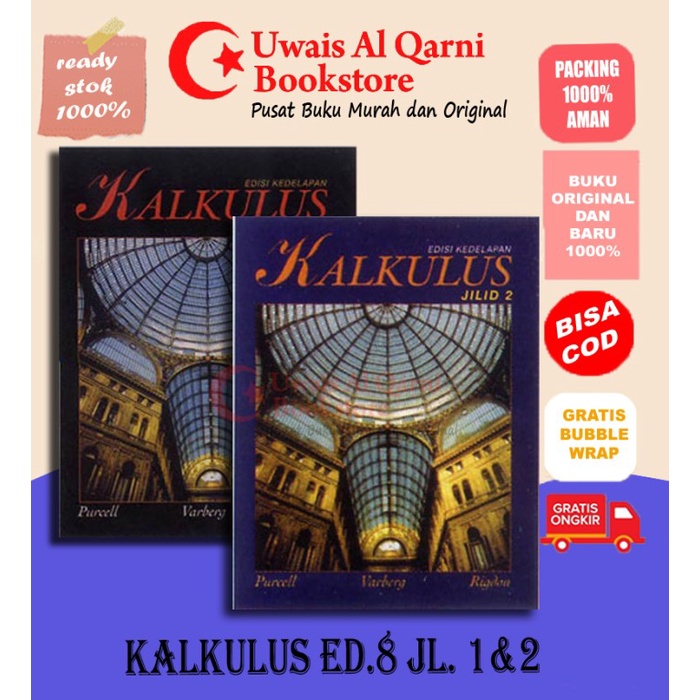 PROMO ORIGINAL - KALKULUS EDISI KEDELAPAN JILID 1 & 2 ERLANGGA PURCELL TERMURAH