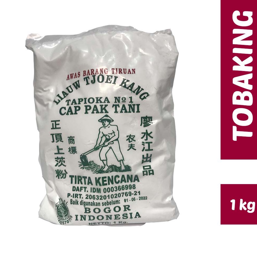 

Terlaris.. Tepung Tapioka Sagu Cap Pak Tani Liauw Tjoei Kang 1 kg IFQ