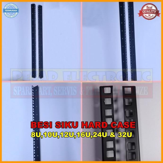Populer Besi Lis Siku Lubang Rak Hardcase 8U,10U,12U,16U,24,32 Wxs