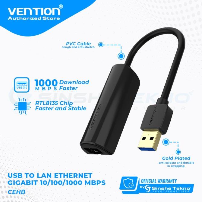 Vention USB to LAN Rj45 Ethernet Adapter High Speed For Mac Windows