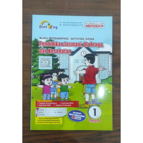 PJOK PENERBIT BINTANG KELAS 1 SEMESTER 1 / BUKU PENDAMPING AKTIVITAS SISWA PENDIDIKAN JASMANI OLAHRA