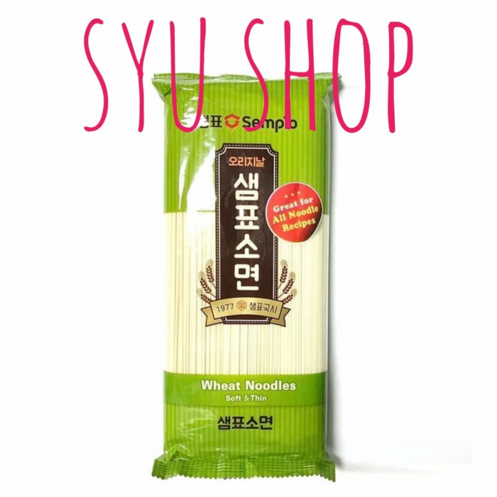 

Sempio Wheat Noodle Thin Soft 500 Gr E Ramen Gandum Korea